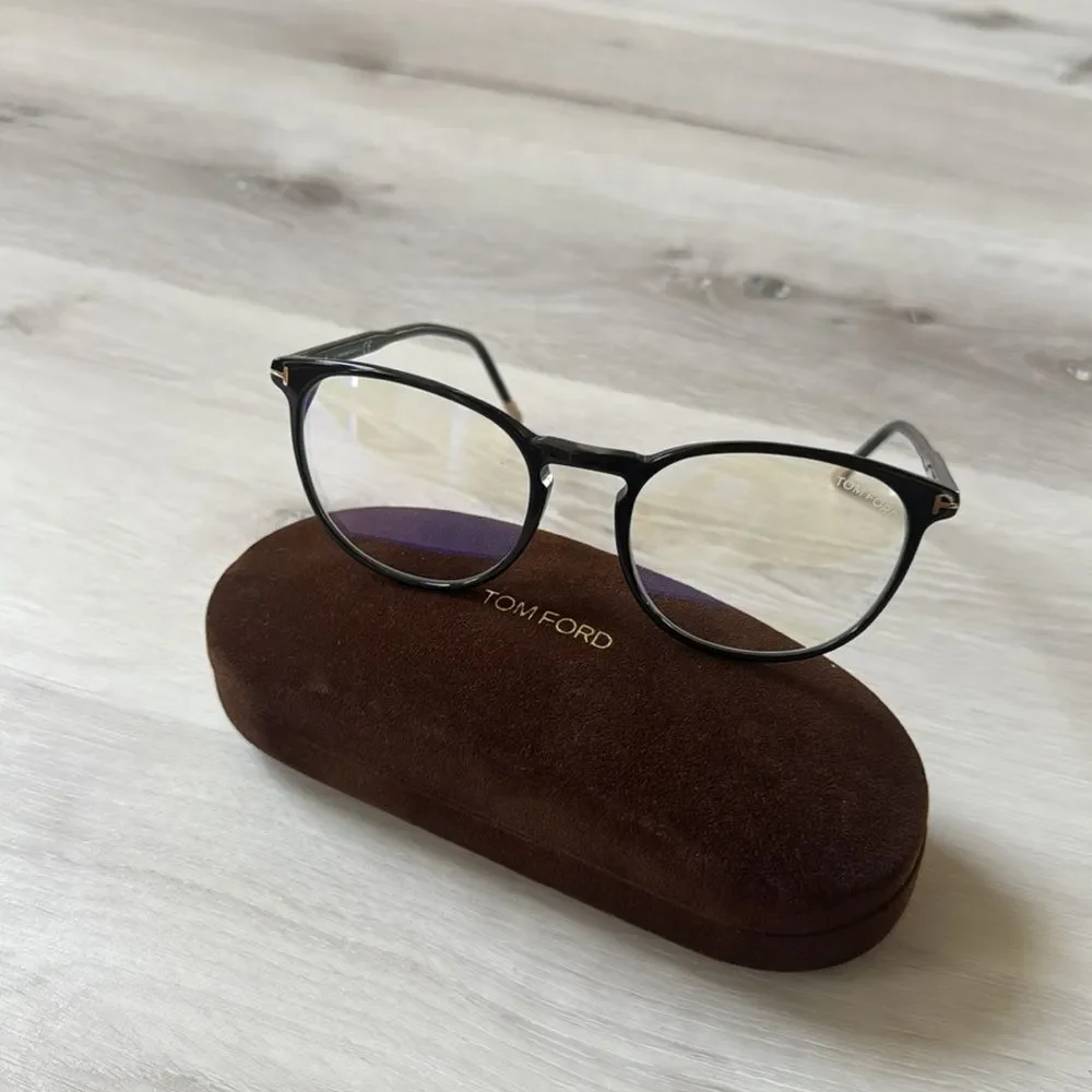 Tom Ford TF 5608-B‎ Unisex Eyeglasses Frame, 001 Black NWT in packaging